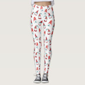 Niedlicher Spaß Gnome Elf Modernes Nordic Muster W Leggings (Vorderseite)