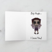 Niedlicher Spaß-gotisches feenhaftes alles Gute Karte (Innenseite)