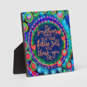 Niedlicher Spaß Inspiration für zukünftiges Selbst Fotoplatte (Vorderseite)