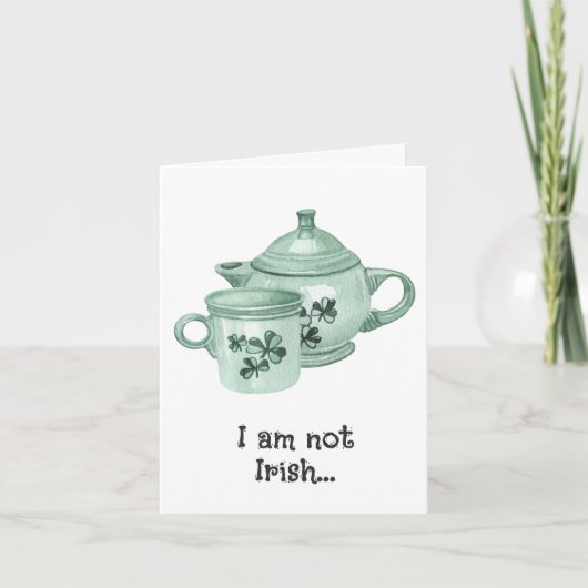 Niedlicher Spaß Irish Coffee Lover St Patricks Day Ankündigung (Vorderseite)