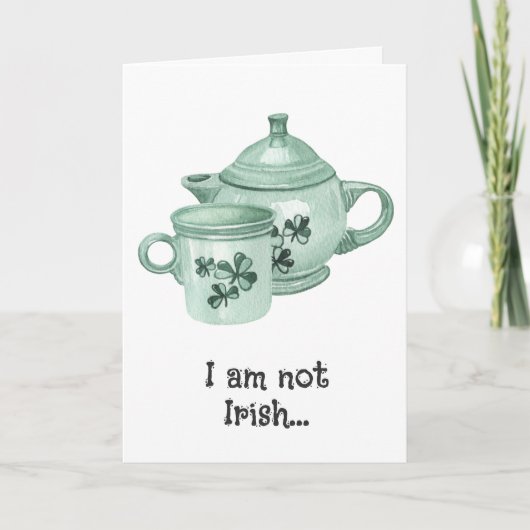 Niedlicher Spaß Irish Coffee Lover St Patricks Day Ankündigung (Vorderseite)