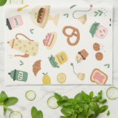 Niedlicher Spaß Küche Nahrung Geschirrtuch (Gefaltet)