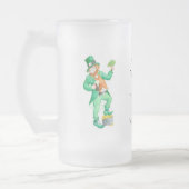 Niedlicher Spaß Leprechaun 'Luck of the Irish' Mattglas Bierglas (Links)