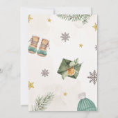 Niedlicher Spaß Merry Mystery Gift Exchange Party Einladung (Rückseite)