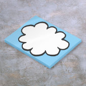 Niedlicher Spaß Moderne, einfache Gedanken Cloud Post-it Klebezettel