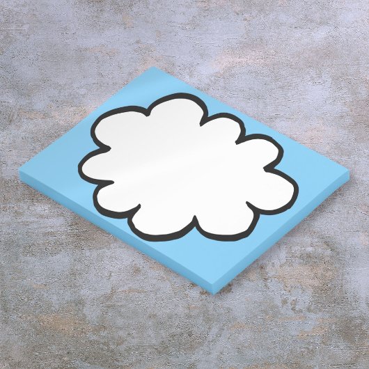 Niedlicher Spaß Moderne, einfache Gedanken Cloud Post-it Klebezettel