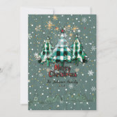 Niedlicher Spaß Moderne Rustikale Weihnachtskarte Feiertagskarte (Vorderseite)