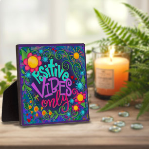 Niedlicher Spaß Nur inspirierende positive Vibes Z Fotoplatte