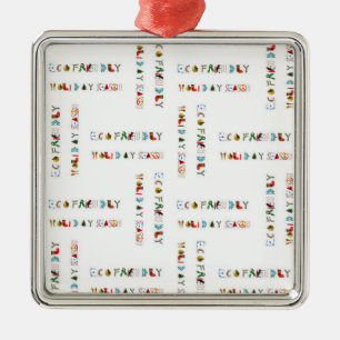 Niedlicher Spaß Ökologische Urlaubssaison Ornament Aus Metall