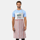 Niedlicher Spaß Red Dice Retro Bunco Schürze (Getragen)