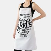 niedlicher Spaß Retro Typografie Vater Großvaterna Schürze (InSitu)