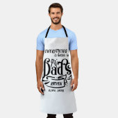 niedlicher Spaß Retro Typografie Vater Großvaterna Schürze (Getragen)