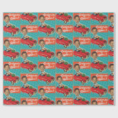 Niedlicher Spaß Retro Weihnachtsspielzeug und Jung Geschenkpapier (Flach)