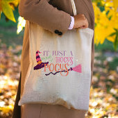 Niedlicher Spaß Rosa Hexenhocus Halloween-Hut Tragetasche