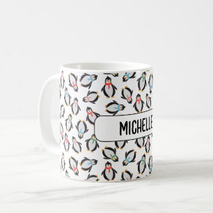 Niedlicher Spaß Schnee Weihnachtspinguine Kinder T Kaffeetasse
