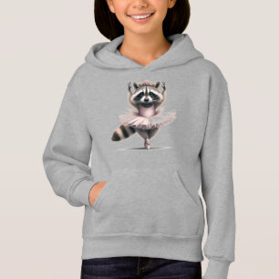 Niedlicher Spaß Tierischer Spaß Raccoon Ballerina Hoodie