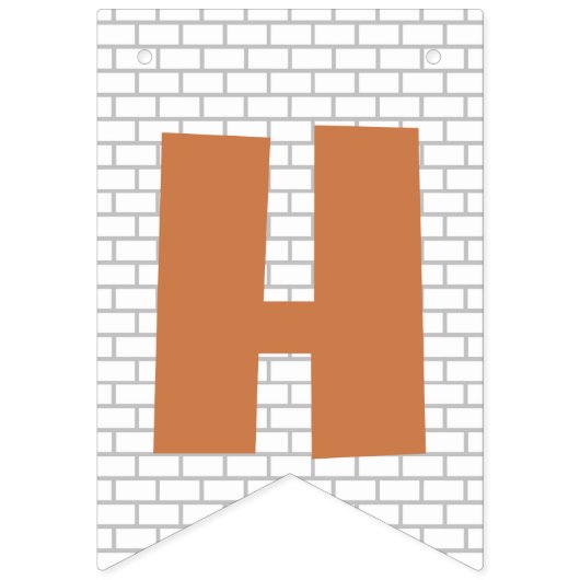 Niedlicher Spaß Tiger Cub Pinkeln aus Orange Brown Wimpelkette (Zweite Fahne)