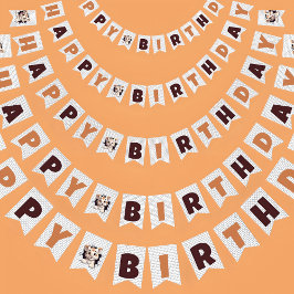 Niedlicher Spaß Tiger Cub Pinkeln aus Orange Brown Wimpelkette