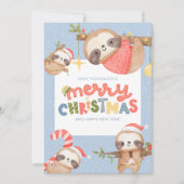 Niedlicher Spaß Trendy Frohe Weihnachtslieder Feiertagskarte (Vorderseite)