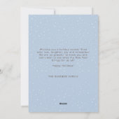 Niedlicher Spaß Trendy Frohe Weihnachtslieder Feiertagskarte (Rückseite)