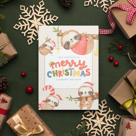 Niedlicher Spaß Trendy Frohe Weihnachtslieder Feiertagskarte