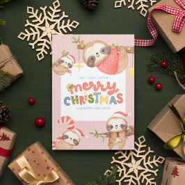 Niedlicher Spaß Trendy Frohe Weihnachtslieder Feiertagskarte