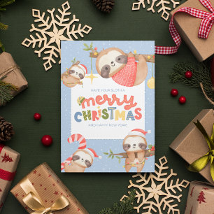 Niedlicher Spaß Trendy Frohe Weihnachtslieder Feiertagskarte