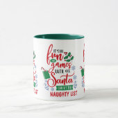 Niedlicher Spaß und Spiele-Unschuld Weihnachten Tasse (Zentrum)