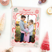 Niedlicher Spaß Weihnachten Doodles Foto