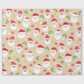 Niedlicher Spaß Weihnachten Weihnachten Geschenkpapier (Flach)