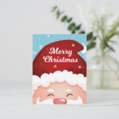 Niedlicher Spaß Weihnachten Weihnachtskarte (Stehend Vorderseite)