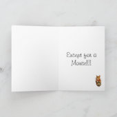 Niedlicher Spaß Weihnachtsmäuse mit Skript Feiertagskarte (Innenseite)