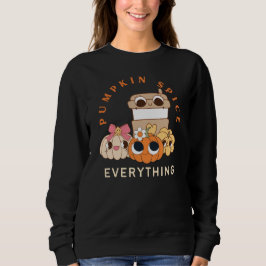 Niedlicher Spaß Whimsical Pumpkin GewürzLatte Sweatshirt