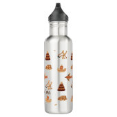 Niedlicher Spaß Wildbraun Kinderspielzeug Flugzeug Edelstahlflasche (Rechts)