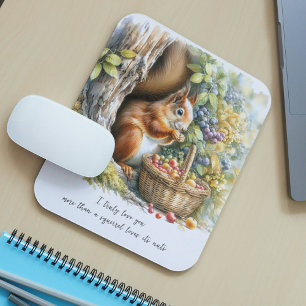 Niedlicher Spaß Zitat Aquarellfarben Valentinstag  Mousepad