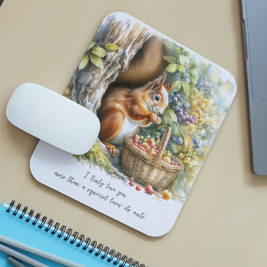 Niedlicher Spaß Zitat Aquarellfarben Valentinstag Mousepad