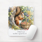 Niedlicher Spaß Zitat Aquarellfarben Valentinstag Mousepad (Mit Mouse)