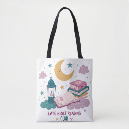 Niedlicher Spätabend Leserclub Moon und Bücher Tasche