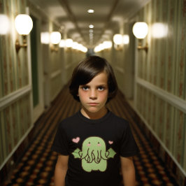 Niedlicher Spawn of Cthulhu Lovecraft Halloween Baby T-shirt