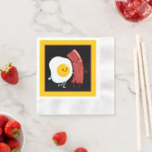 Niedlicher Speck und Eier Frühstücksbuffet Party Serviette (Beispiel)