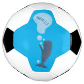 Niedlicher Spermienwal bläst Blasen Cartoon Fußball (Gedreht)