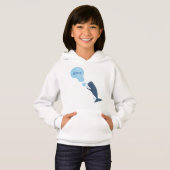 Niedlicher Spermienwal bläst Blasen Cartoon Hoodie (Vorne ganz)