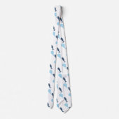 Niedlicher Spermienwal bläst Blasen Cartoon Krawatte (Rückseite)