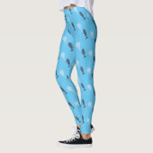 Niedlicher Spermienwal bläst Blasen Cartoon Leggings (Links)