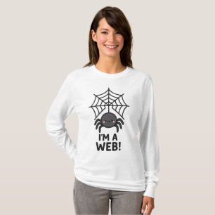 Niedlicher Spider Sticker 🕷️ ✨ Cartoon Web Fun" T-Shirt