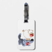 Niedlicher, spielerischer Cartoon-Tag Gepäckanhänger (Rückseite vertikal)