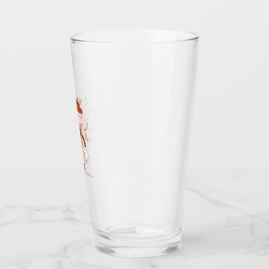 Niedlicher, spielerischer Coffee Cartoon Glas (Links)