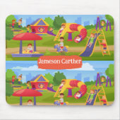 Niedlicher Spielplatz für Kinder Mousepad (Vorne)