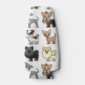 Niedlicher Spielzeughund-Muster Flaschenkühler (Vorderseite)