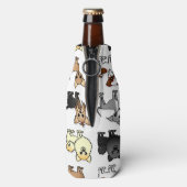 Niedlicher Spielzeughund-Muster Flaschenkühler (Flasche Rückseite)